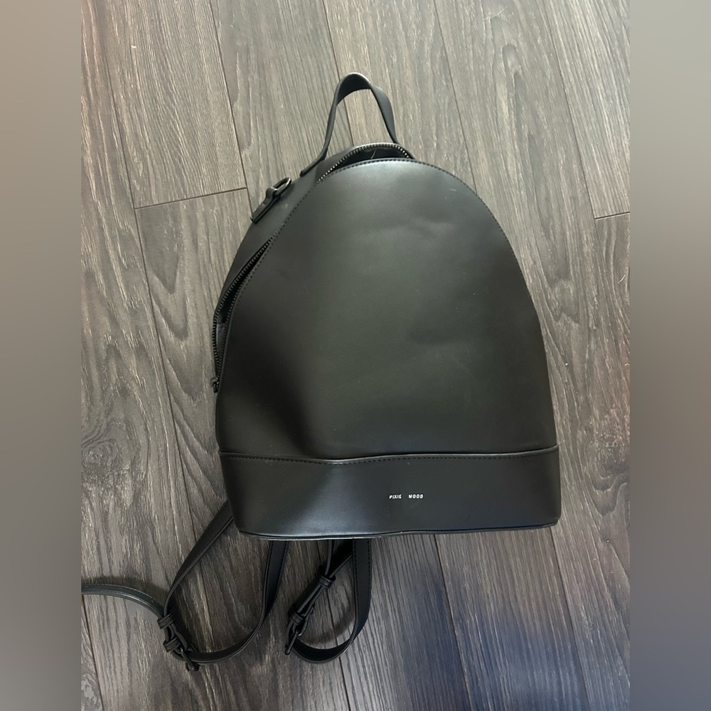 Pixie mood black vegan leather backpack
